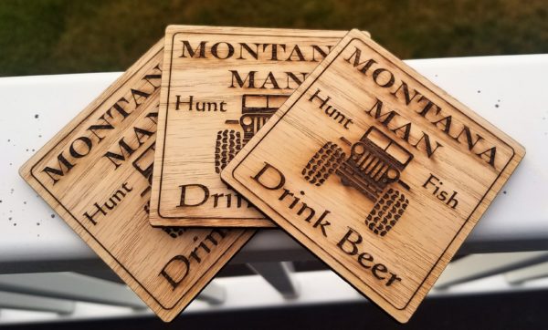 Montana Man Coasters