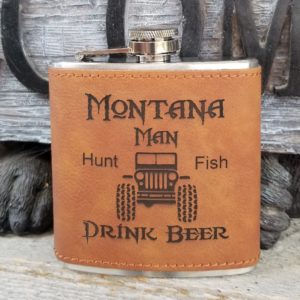 Montana Man Hip Flask